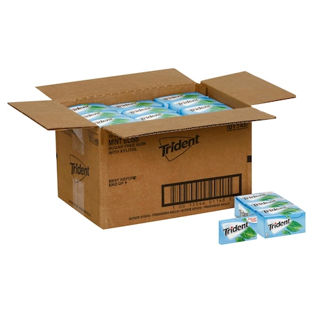 Trident Trident Gluten Free Sugar Free Mint Gum 14 Pieces, PK144 01148